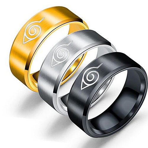 

Band Ring Silver Gold Black Alloy Totem Series Simple 1pc 6 7 8 9 10 / Men's