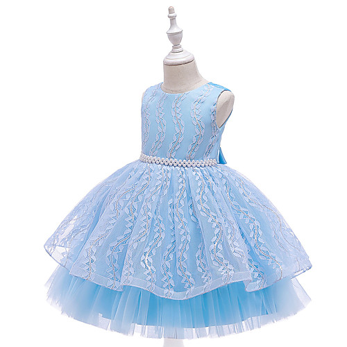 

Princess Dress Party Costume Flower Girl Dress Girls' Movie Cosplay Christmas New Year's Golden Pink Green Dress Christmas Halloween Children's Day Polyester / Cotton