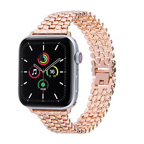 

Watch Band for Apple Watch Series 6 / SE / 5/4 44mm 40mm / Apple Watch Series 3/2/1 38mm 42mm Apple Business Band Stainless Steel Wrist Strap