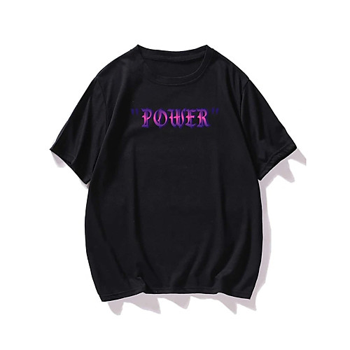 

Men's Unisex T shirt Hot Stamping Wings Plus Size Print Short Sleeve Casual Tops 100% Cotton Basic Casual Fashion Black