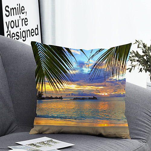 

1 pcs Polyester Pillow Cover Pillow Cover & Insert Simple Classic Square Zipper Polyester Traditional Classic