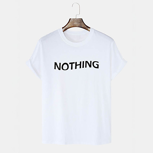 

Men's Unisex T shirt Hot Stamping Graphic Prints Letter Plus Size Print Short Sleeve Daily Tops 100% Cotton Basic Casual White Black Blushing Pink