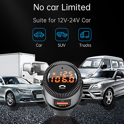 

QC 3.0 / LED Display / PD Car Charger Adapter USB 1 USB Port Charger Only 5 V / 1.5 A / 3 A / 2 A