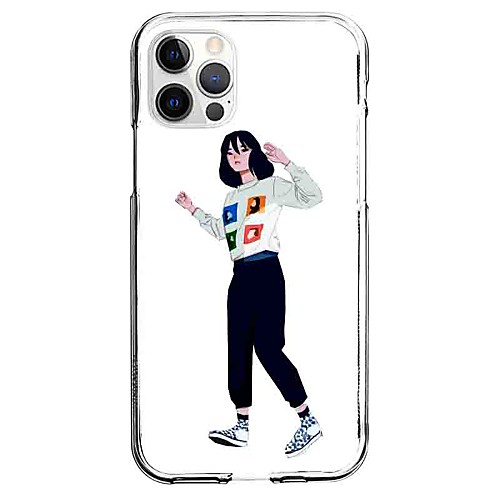 

Characters Phone Case For Apple iPhone 12 iPhone 11 iPhone 12 Pro Max Unique Design Protective Case Pattern Back Cover TPU