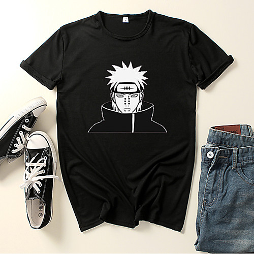 

Inspired by Naruto Akatsuki Pain Cosplay Costume T-shirt Polyester / Cotton Blend Graphic Prints Printing Harajuku Graphic T-shirt For Women's / Men's