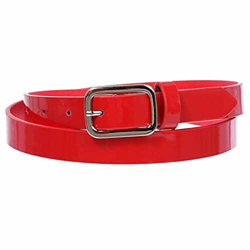 

Women's Skinny Belt PU Leather Belt Solid Color