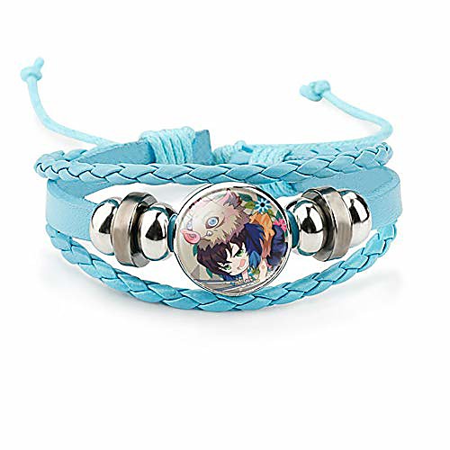 

demon slayer bracelet costpaly kamado tanjirou bracelet wristband braided bracelet the favorite bracelet of young animation fans (1)