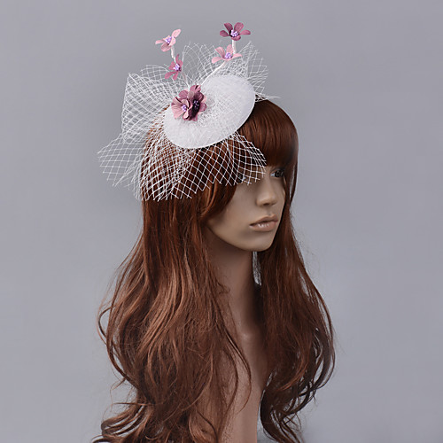 

Elegant & Luxurious Retro Tulle Fascinators with Hollow-out / Flower 1 Piece Special Occasion / Party / Evening Headpiece