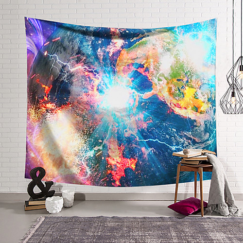 

Wall Tapestry Art Decor Blanket Curtain Hanging Home Bedroom Living Room Modern Earth Sky Galaxy