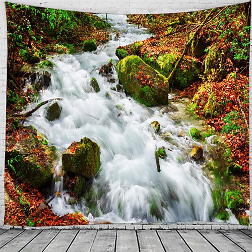 

Majestic Waterfall Scenery Wall Tapestry Art Decor Blanket Curtain Hanging Home Bedroom Living Room Decoration