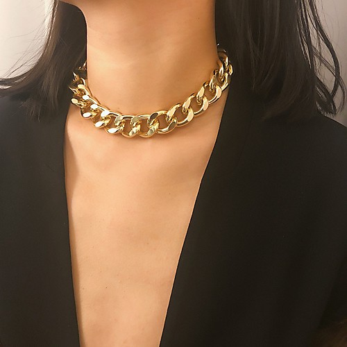 

Women's Men's Choker Necklace Chain Necklace Fashion Alloy Silver Gold 30-40 cm Necklace Jewelry 1pc For Party Evening Street