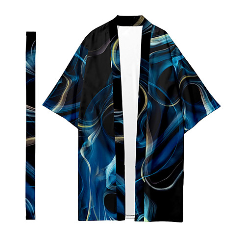 

Shirt Men's Lightning 3D Print 3D Print Casual Long Sleeve Tops Casual Fashion Breathable Comfortable Black