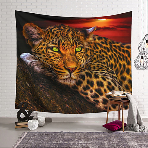 

Wall Tapestry Art Decor Blanket Curtain Hanging Home Bedroom Living Room leopard Modern Animal