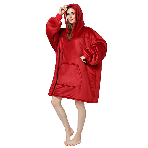 

Adults' Kigurumi Pajamas Anime Onesie Pajamas Flannel Fabric Red Cosplay For Men and Women Animal Sleepwear Cartoon Festival / Holiday Costumes