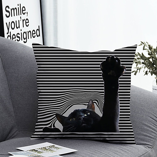 

1 pcs Polyester Pillow Cover Pillow Cover & Insert Simple Classic Square Zipper Polyester Traditional Classic