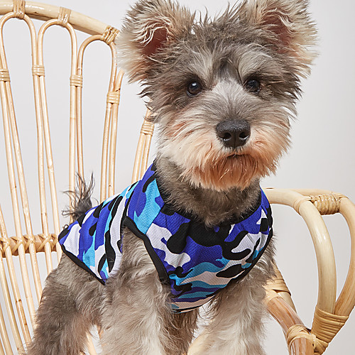 

Dog Shirt / T-Shirt Vest Camouflage Basic Adorable Cute Dailywear Casual / Daily Dog Clothes Puppy Clothes Dog Outfits Breathable Red Blue Green Costume for Girl and Boy Dog Cotton XS S M L XL XXL