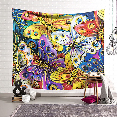 

Wall Tapestry Art Decor Blanket Curtain Hanging Home Bedroom Living Room Decoration Polyester Butterfly