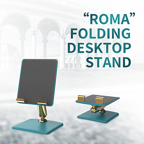 

Phone Holder Stand Mount Desk Cell Phone Foldable Adjustable Stand Phone Desk Stand Adjustable Metal ABS Phone Accessory iPhone 12 11 Pro Xs Xs Max Xr X 8 Samsung Glaxy S21 S20 Note20