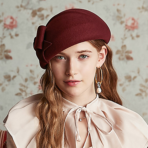 

Lady Wool Hats with Trim 1 Piece Special Occasion / Party / Evening Headpiece