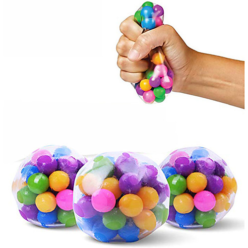 

1pcs Clear Stress Balls Colorful Ball Autism Mood Squeeze Relief Healthy Toy Funny Gadget Vent Toy Children Christmas Gift