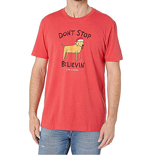 

Men's Unisex Tees T shirt Hot Stamping Dog Graphic Prints Animal Plus Size Print Short Sleeve Casual Tops 100% Cotton Basic Designer Big and Tall Red
