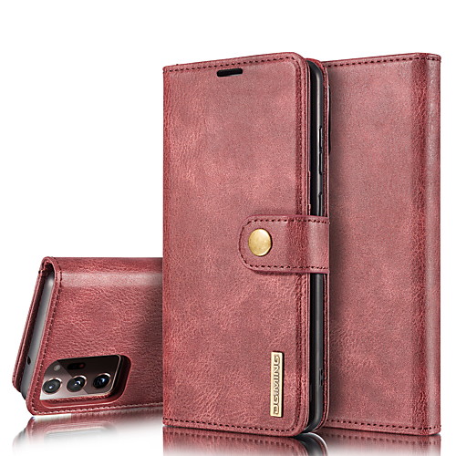 

Phone Case For Samsung Galaxy Full Body Case Wallet Card S21 S21 Plus S21 Ultra S20 S20 Plus S20 ultra S20 FE 5G Galaxy M21s Galaxy M31 Prime Note 20 Ultra Wallet Card Holder Shockproof Solid Color