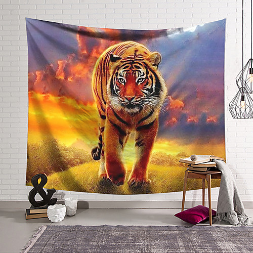 

Wall Tapestry Art Decor Blanket Curtain Hanging Home Bedroom Living Room Tiger Modern Animal