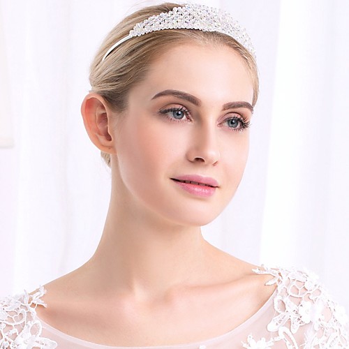 

Wedding Bridal Crystal Headpiece with Crystal 1 Piece Wedding / Special Occasion Headpiece