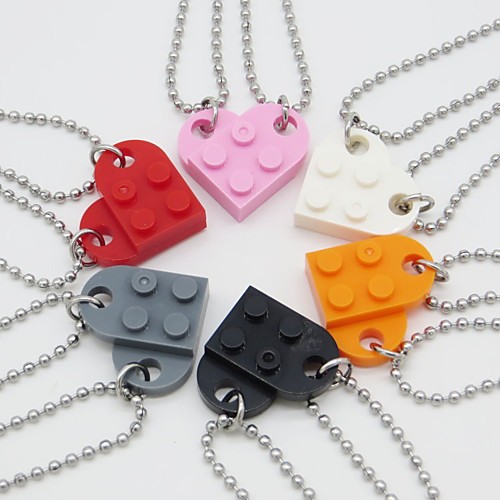 

Women's Men's Chains Necklace Friends Cute Plastic Blue Yellow Blushing Pink Gray Orange 60 cm Necklace Jewelry 1pc For Gift