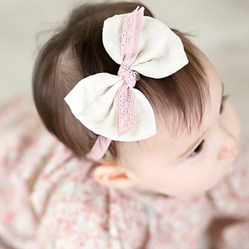 

Girls' For Birthday Party Festival Bowknot Fabric Blue Beige 1pc
