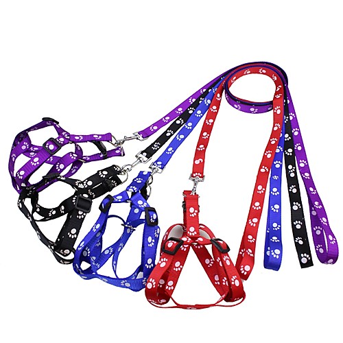 

Dog Leash Adjustable / Retractable Cute and Cuddly For Dog / Cat Cartoon Safety Polka Dot Cartoon Bone Polyester Small Dog Black Purple Pink Brown Dark Blue