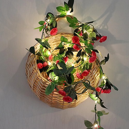 

2.2m String Lights 20 LEDs 1 set Warm White Christmas New Year's Party Decorative Holiday USB Powered AA Batteries Powered