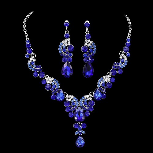 

Women's Jewelry Set Earrings Jewelry Screen Color / Blue / Yellow For Wedding Anniversary Party Evening 1 set