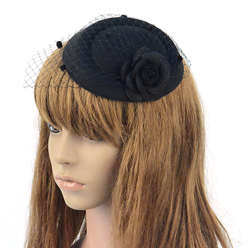 

Elegant Retro Fabric Fascinators with Floral / Polka Dot 1 PC Special Occasion / Party / Evening Headpiece