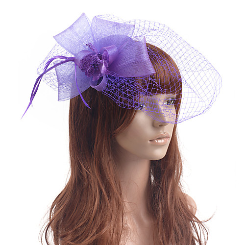 

Elegant Retro Tulle Fascinators with Bowknot / Floral 1 Piece Special Occasion / Party / Evening Headpiece