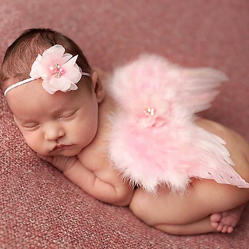 

Boys' Girls' For Angel Wings Feather Blushing Pink White 1pc