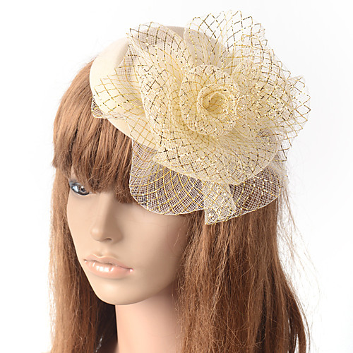 

Elegant Retro Tulle Fascinators with Floral 1 Piece Special Occasion / Party / Evening Headpiece