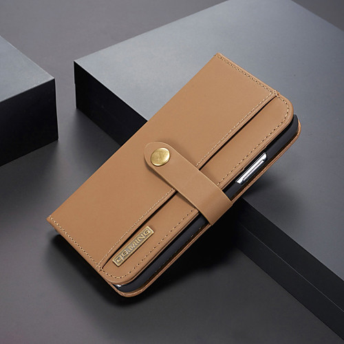

Phone Case For Apple Full Body Case Leather Wallet Card iPhone 12 Pro Max 11 SE 2020 X XR XS Max 8 7 6 iPhone X iPhone 8 Plus iPhone 8 iPhone 7 Plus iPhone 7 Wallet Card Holder Shockproof Solid Color