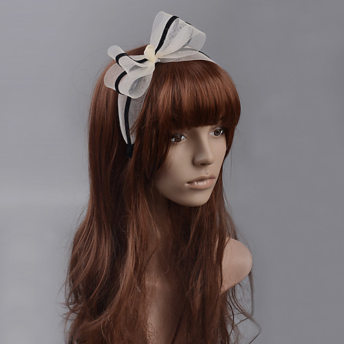 

Vintage Inspired Cute Tulle Headpiece with Bowknot / Trim 1 Piece Special Occasion / Party / Evening Headpiece