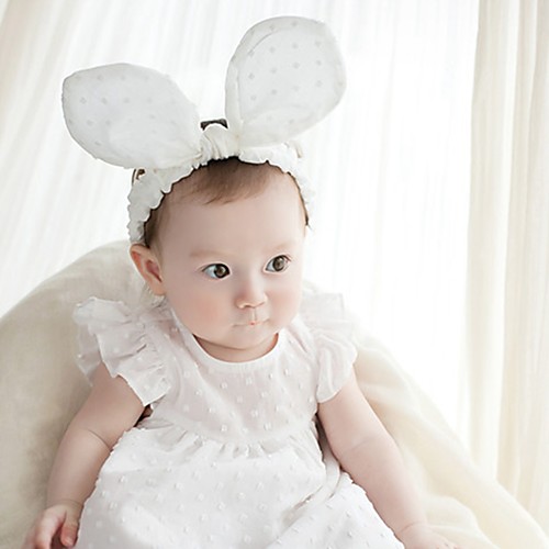 

Boys' Girls' For Birthday Party Festival Rabbit Fabric Blushing Pink White 1pc