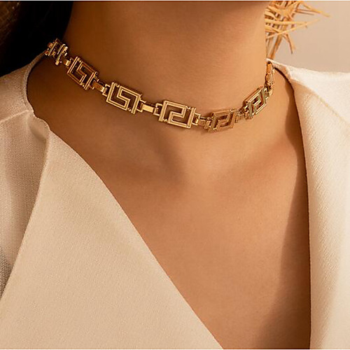 

Women's Choker Necklace Artistic Simple Alloy Gold 42 cm Necklace Jewelry 1pc For