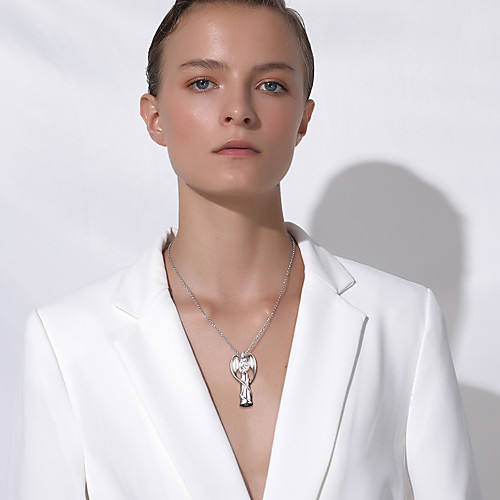 

Women's Men's Pendant Necklace Necklace Classic Angel Wings Fashion Classic Titanium Steel Silver Gold Black 505 cm Necklace Jewelry 1pc For