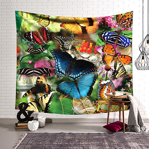 

Wall Tapestry Art Decor Blanket Curtain Hanging Home Bedroom Living Room Decoration Polyester Butterfly