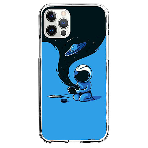 

Astronaut Phone Case For Apple iPhone 12 iPhone 11 iPhone 12 Pro Max Unique Design Protective Case Pattern Back Cover TPU