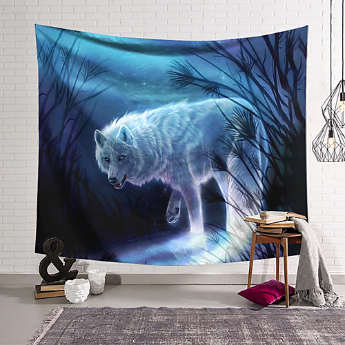 

Wall Tapestry Art Decor Blanket Curtain Hanging Home Bedroom Living Room Wolf Animal Fantasy