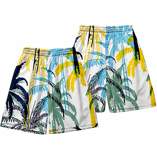 

Men's 3D Print Shorts Daily Holiday Shorts Pants Graphic Graphic Prints Short Sporty Print White
