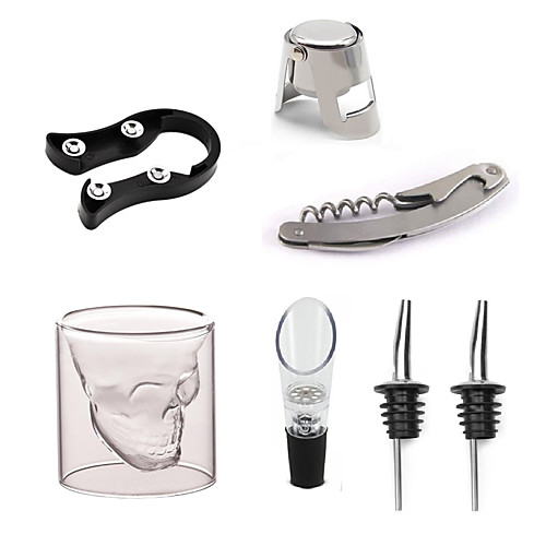 

Wine Pourer Wine Stoppers Metal 1pc Wine Accessories for Barware