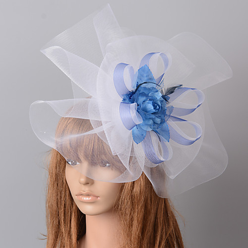 

Elegant & Luxurious Retro Tulle Fascinators with Feather / Floral 1 Piece Special Occasion / Party / Evening Headpiece