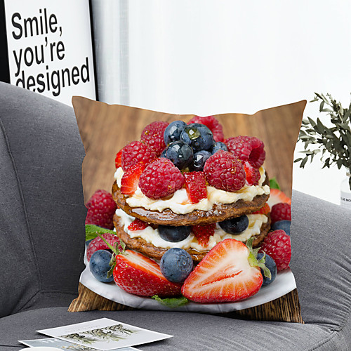 

1 pcs Polyester Pillow Cover Pillow Cover & Insert Simple Classic Square Zipper Polyester Traditional Classic