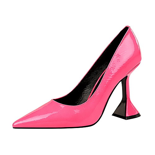 

Women's Heels Stiletto Heel Pointed Toe Patent Leather Solid Colored Nude Black Red